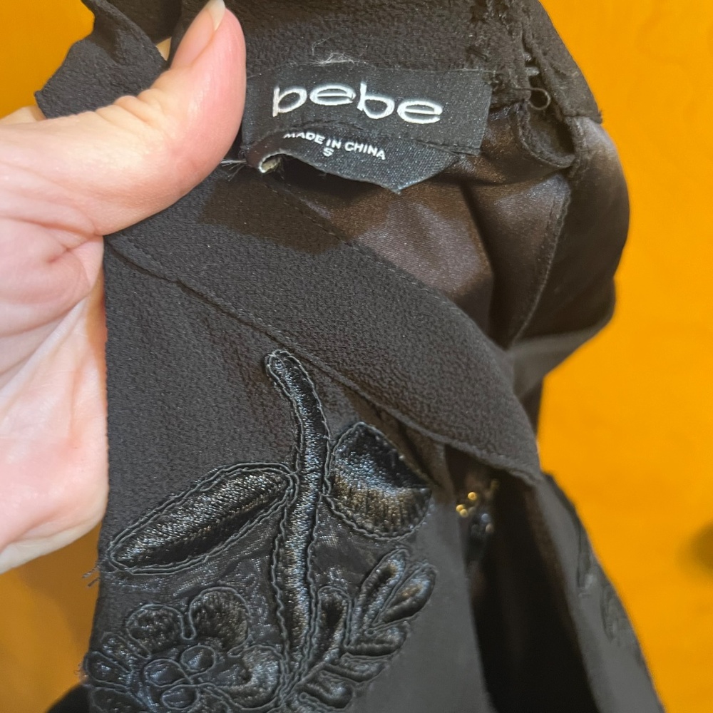 Sexy Little Black Bebe Dress. Small. Mini. Skate - Picture 6 of 6